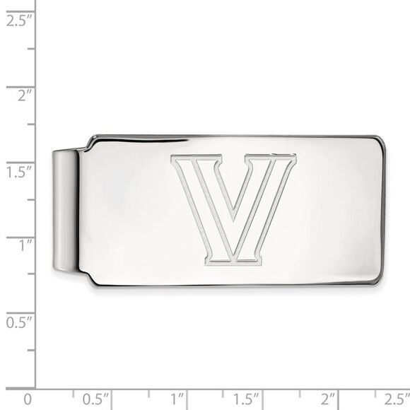 10k White Gold Villanova U Money Clip - Picture 2 of 3
